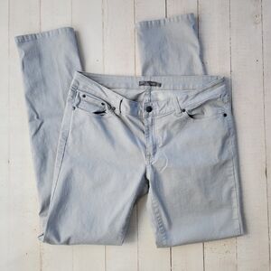 Prana Grey Pants Jeans Size 14/32 Straight Leg Stretch - Long Inseam